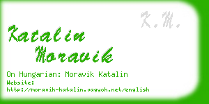 katalin moravik business card